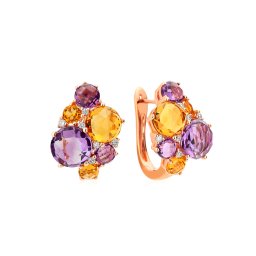 Náušnice s drahokamy 9,110 ct IZBR088RN