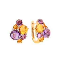 Náušnice s drahokamy 9,170 ct IZBR088N