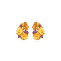 Náušnice s drahokamy 5,400 ct IZBR184N