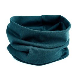 Bavlněná čepice / nákrčník unisex, barva 68 petrolejová nákrčník