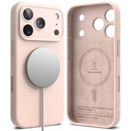 Ringke Silicone Magnetic MagSafe iPhone 17 Pro Max - Pink Sand