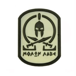 101INC nášivka MOLON LABE plast velcro SNOW