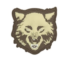 101INC nášivka 3D plastová VLK velcro COYOTE