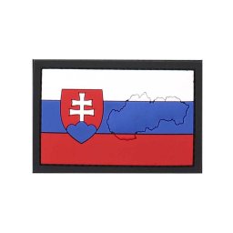 101INC nášivka 3D plastová SLOVENSKO s obrysem země velcro