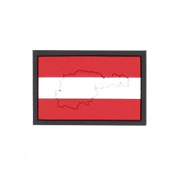 101INC nášivka 3D plastová RAKOUSKO s obrysem země velcro