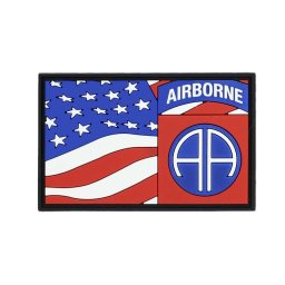 101INC nášivka 3D plastová 82nd Airborne s US vlajkou