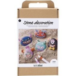 Creativ Company Craft Kit Stone Decoration Monster