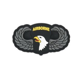 101INC nášivka 3D plastová 101st Airborne s křídly