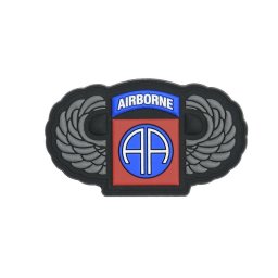 101INC nášivka 3D plastová 82nd Airborne s křídly
