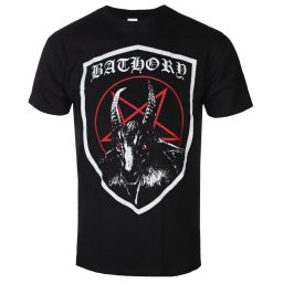 tričko pánské BATHORY - SHIELD - BLACK - PLASTIC HEAD - PH12644