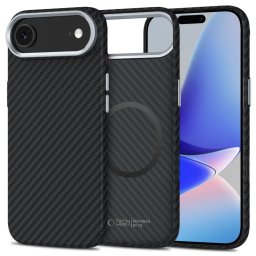 Tech-Protect Ion Carbon MagSafe, iPhone Air, černo-stříbrný