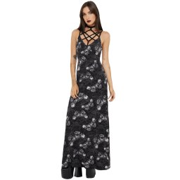 šaty dámské KILLSTAR x ALCHEMY - Spidrasica's Web - Black - KSRA013371