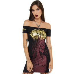 šaty dámské KILLSTAR x ALCHEMY - Arcane Rituals - Black/Red - KSRA013346