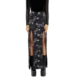 sukně dámská KILLSTAR x ALCHEMY - Spidrasica's Web - Black - KSRA013386