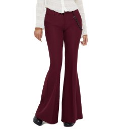 kalhoty dámské KILLSTAR - Vile Vixen Flares - Red - KSRA013819