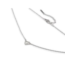 Náhrdelník z nerezové oceli srdce, barva 1 stříbrná