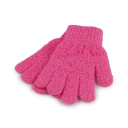 Dětské pletené rukavice froté, barva 5 pink