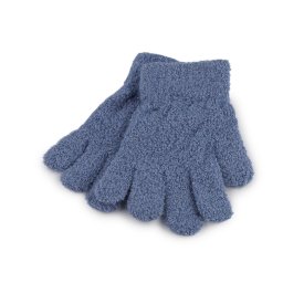 Dětské pletené rukavice froté, barva 6 modrá jeans