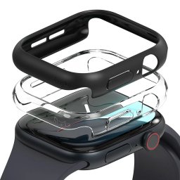 Kryt Ringke SLIM Case 2-Pack Apple Watch 10/11 (46mm) Čirý + Černý