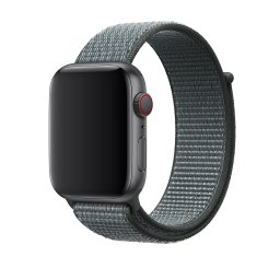 Provlékací sportovní řemínek NYLON Apple Watch Ultra 3/2/1 49mm - Bouřkově šedý