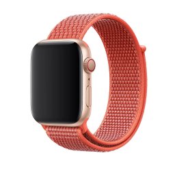 Provlékací sportovní řemínek NYLON Apple Watch Ultra 3/2/1 49mm - Nektarinkový