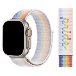 Provlékací sportovní řemínek NYLON Apple Watch Ultra 3/2/1 49mm - Pride 2022