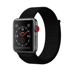 Provlékací sportovní řemínek NYLON Apple Watch Ultra 3/2/1 49mm - Vesmírně černý