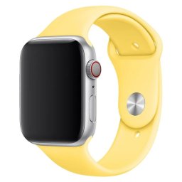 Silikonový řemínek SmoothBand Apple Watch Ultra 1/2/3 (49mm) - Kanárkově žlutý