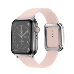 Řemínek s moderní přezkou Apple Watch Ultra 1/2/3 (49mm) - Pískově růžový