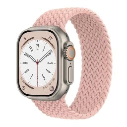 Pletený navlékací řemínek pro Apple Watch Ultra 1/2/3 49mm - růžový jíl (M)