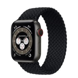 Pletený navlékací řemínek pro Apple Watch Ultra 1/2/3 49mm - černá (L)