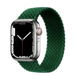 Pletený navlékací řemínek pro Apple Watch Ultra 1/2/3 49mm - inkoustově zelená (L)