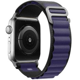 iMore Řemínek Alpský tah pro Apple Watch Ultra 1/2/3 (49mm) - Černý / Půlnočně modrý