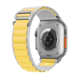 iMore Řemínek Alpský tah pro Apple Watch Ultra 1/2/3 (49mm) - Hvězdně bílý / Žlutý