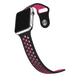 Sportovní řemínek SPORT pro Apple Watch Series 11/10 (46mm) - Černý/Růžový
