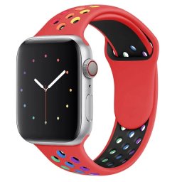 Sportovní řemínek SPORT pro Apple Watch Series 11/10 (46mm) - Red/Rainbow