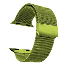 Řemínek MILANESE LOOP pro Apple Watch Series 11/10 (42mm) - Hadí zelená