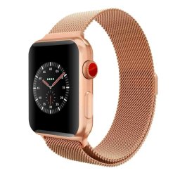 Řemínek MILANESE LOOP pro Apple Watch Series 11/10 (42mm) - Měděně zlatý