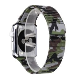 Řemínek MILANESE LOOP pro Apple Watch Series 11/10 (42mm) - Zelená kamufláž