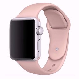 Silikonový řemínek SmoothBand pro Apple Watch Series 11/10 (42mm) - Pískově růžový