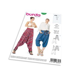 Střih Burda 6316 - Harémové kalhoty, turecké kalhoty