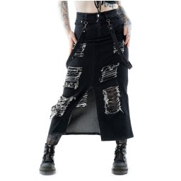 sukně dámská (jeans) VIXXSIN - RUNA - BLACK STONEWASH - SK-RNA-BST-1