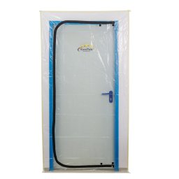 KesTek Ochranná fólie na dveře 100 um se zipem, 1,2x2,2 m LDPE 40639KT