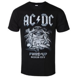 tričko pánské AC/DC - PWRUP Detroit - Black - 51711800