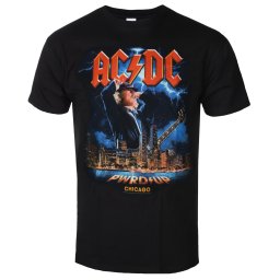 tričko pánské AC/DC - PWRUP Chicago - Black - 51711700