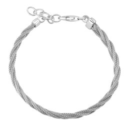 Silvego Stříbrný náramek Braid pletený 5,5 mm - STF4558B