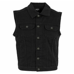 vesta pánská URBAN CLASSICS - Denim - TB514 - blackdark
