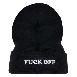 kulich URBAN CLASSICS - Fuck Off - MT2150 - BLACK