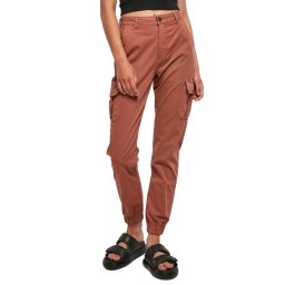 kalhoty dámské URBAN CLASSICS - High - TB3048 - terracotta