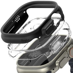 Ringke Slim Case 2-Pack Apple Watch Ultra 1/2/3 (49mm) - CLEAR & MATTE BLACK